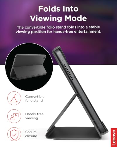 Image of Lenovo Folio Case for Lenovo Tab One Tablet - Luna Grey (ZG38C06914)