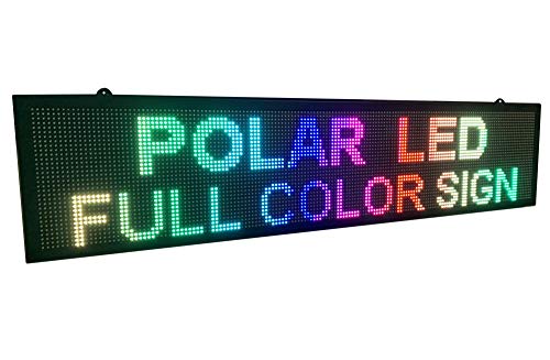 WiFi P6 high Resolution LED Full RGB Color Sign 40" x 9" with high Resolution P6 160x32 dots and New SMD Technology. Perfect Solution for Advertising