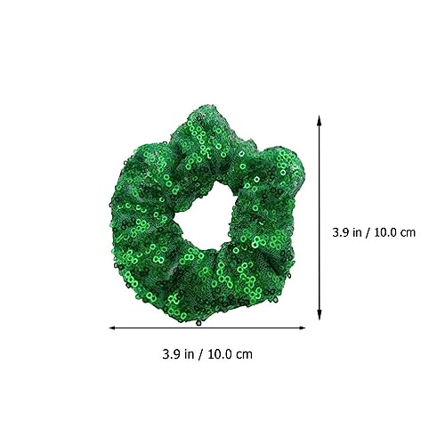 Christmas Hair Ties 2PCS Sequin Hair Scrunchies Glitter Sequins Christmas Hair Scrunchies Hair Bobbles for Women Girls Christmas Ponytail Holders - Image 2