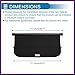 FUELHOOD Retractable Cargo Cover for Land Rover Range Rover 2014-2021 Rear Trunk Luggage Security Shield Shade Privacy Screen Cover Parcel Shelf Waterproof Gloss Black Premium Fit Design