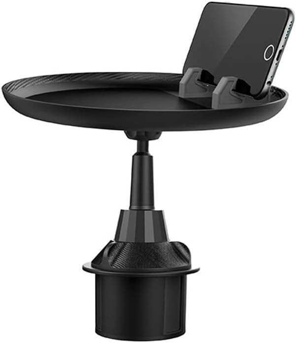 GM Cup Holder Tray Adjustable Car Table Mobile Phone Mount 360° Rotating Disc