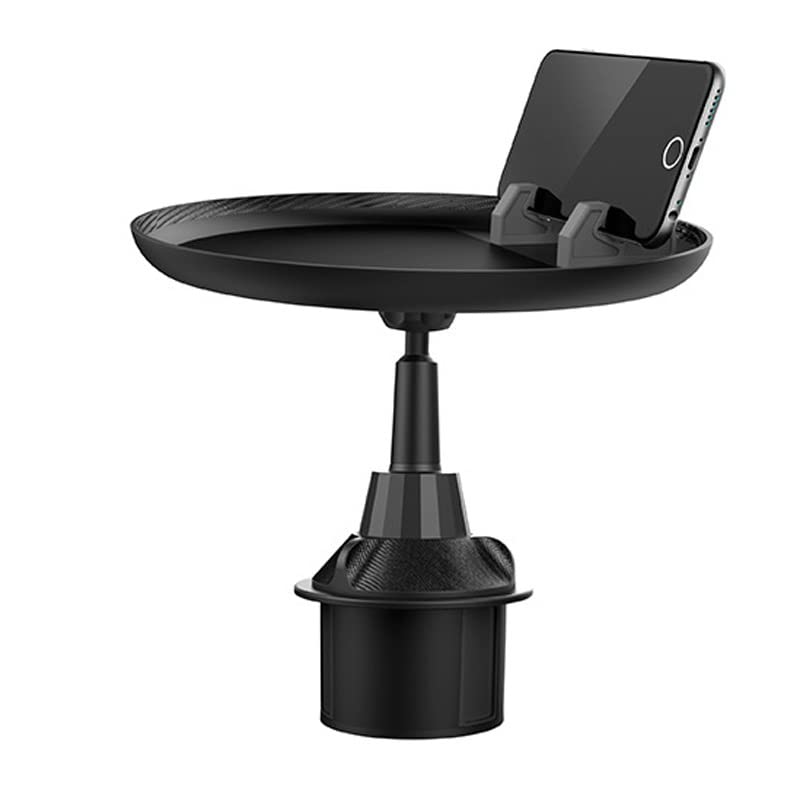 Soporte de taza con bandeja ajustable ZHCHAO GM y tablero de teléfono giratorio de 360° para coche