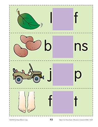 Take It To Your Seat Phonics Centers, Grades 1-2 #TOP4