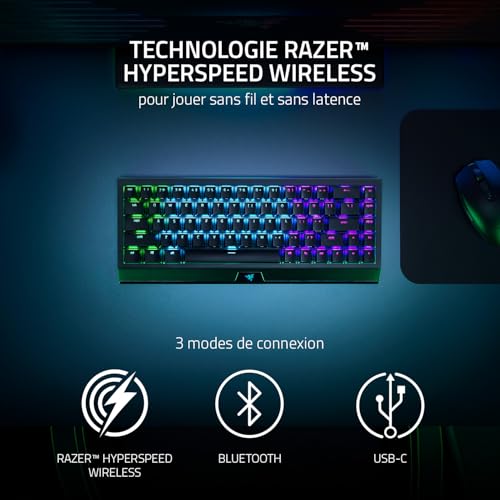 Clavier mécanique Razer BlackWidow V3 Mini Sans fil Rétroéclairé QWERTY - vue 4