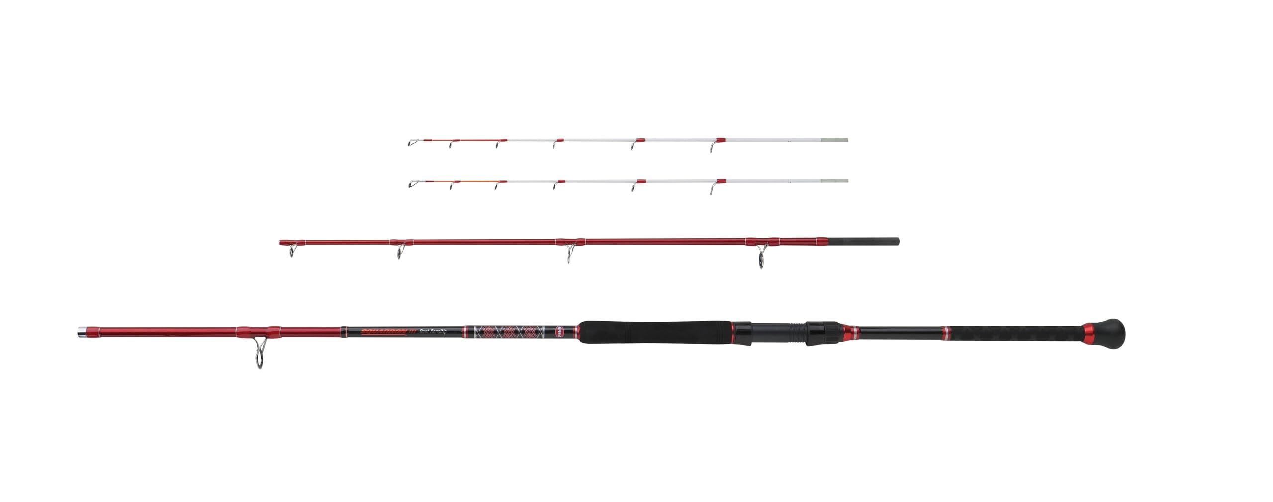 PENN Squadron III Boat Sensitip Spinning Rod | 24T High Modulus Carbon & SW-Proof Components | Ergonomic EVA Handle | Sea Fishing for Cod, Pollock, Bass & Ling with 3 Interchangeable Tips | 2.70m