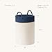 LA JOLIE MUSE Woven Basket Rope Storage Baskets - Large Cotton Organizer, Basket for Baby Blanket, Kids Toy Nursery Laundry Basket Navy Blue XL