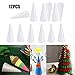 Happyyami 12pcs Craft Foam Cone White Foam Cones for DIY Home Craft Project Christmas Tree Table Centerpiece 10cm