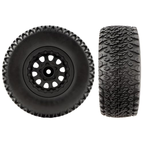 GDOOL 4-Pack 1:10 RC Rubber Car Tires On Road Tyres 12mm Hex Plastic Wheels Rims for Racing TT01 TT02 XV01 TA06 PTG2 94111 94188 94108 9125 X07 RC Cars
