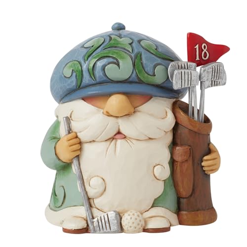 Enesco Jim Shore Heartwood Creek Golf Gnome Figurine, 4 Inch