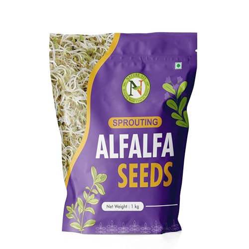 Image of NatureVit Alfalfa Seeds for Sprouting, 1kg (Alfa Alfa Seeds)
