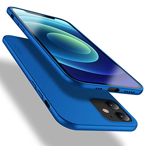 X-level Compatible with iPhone 12 Mini Case Ultra-Thin Soft Flexible TPU Matte Finish Coating Grip Slim Fit Phone Case Lightweight Protective Back Cover for iPhone 12 Mini 5.4"(2020 Release) -  GuaIP125.4Blue
