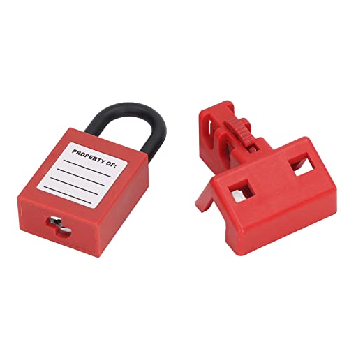 Dispositivo de bloqueio de disjuntor com cadeado portátil para interruptor elétrico industrial de en