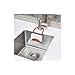 Umbra Sling Flexible Sponge Holder for Kitchen Sink, Customizable Non-Slip Caddy Organizer Also Holds Dish Scrub Brush or Dishcloth, Red