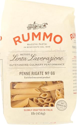 Rummo, Pasta Penne Rigate, 16 Ounce