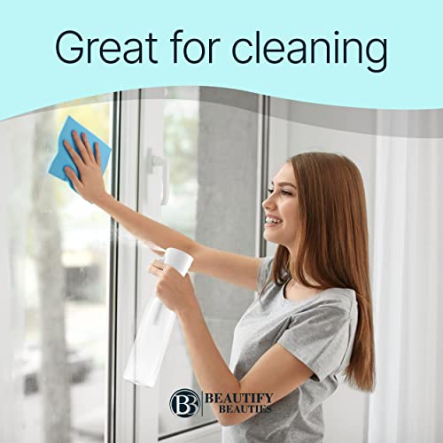 Image of BeautifyBeauties Hair Spray Bottle - Ultra Fine Continuous Water Mister for Hairstyling, Cleaning, Plants, Misting & Skin Care (Black, 10.1 Ounces)