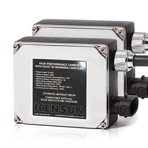 Kensun High Performance AC HID Xenon"Canbus" Digital Ballasts with built-in Warning Canceller