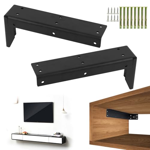 Soportes para Estanterías, Resistencia Estante Soporte, Escuadras Metalicas de L para Soporte Para Lavabo, Toalleros, Pared Encimera DiseñO Y Mueble TV, 22 * 8cm