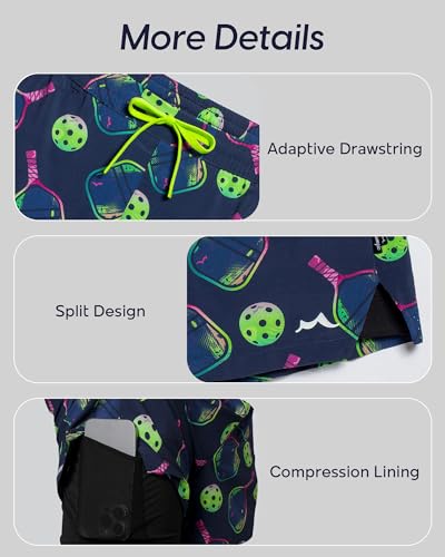 Image of maamgic Men's Athletic Running Shorts with Liner Ultra Lightweight Workout Shorts 5 inch / 7 inch