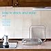 NUTRIUPS 4 Pack 9 Inch Clear Glass Plates, Tempered Glass Serving Plate Set For Kitchen,Glass Dinner Plates, Dishwasher & Microwave Safe (9