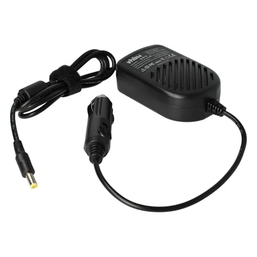 vhbw KFZ-Ladekabel kompatibel mit Acer Aspire 7520, 7111, 7250G, 7110, 7112, 7230, 7250, 7520G, 7530, 7330 Notebook