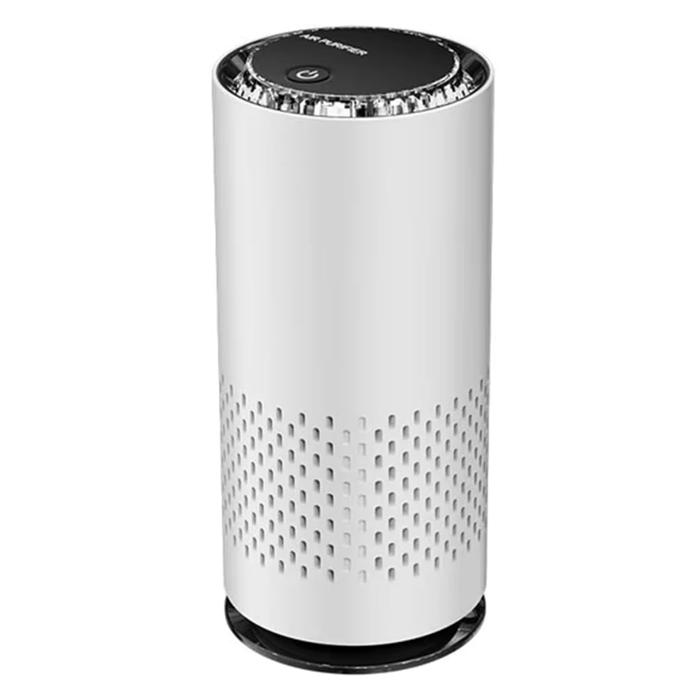 Vjsujehgy With HEPA Filter Air Purifier USB Air Purifier Smell Formaldehyde Removal Negative Ion Air Purifier White