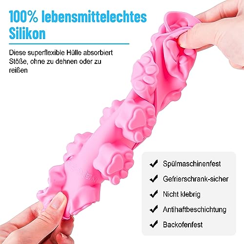 Livdouyu Backmatte Hundekekse, 9 Stück Backmatten für Hundeleckerlies Set, Hundekekse Backform Silikon für Backofen, Mini Backmatte Silikon für DIY Hundeleckerlies, Schokolade, Kekse, Süßigkeiten