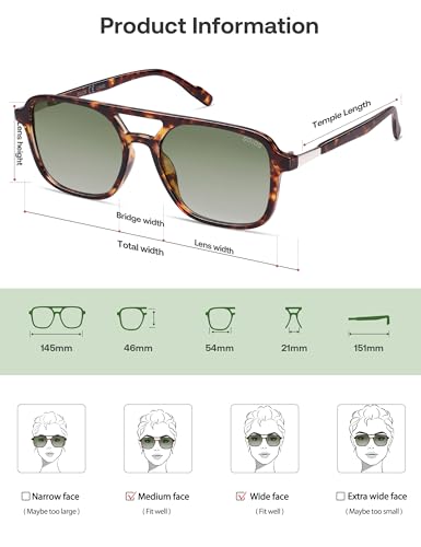 Image of SOJOS Retro Aviator Sunglasses for Women Men,Trendy Rectangle Womens Mens Shades Sun Glasses SJ2202