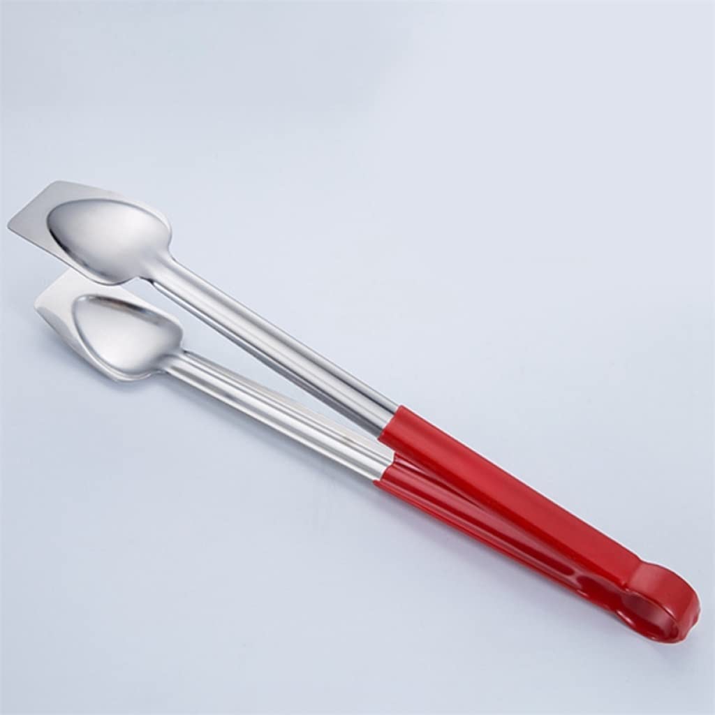 2pc Pinces de Cuisine Pinces de Cuisine en Acier Inoxydable Pinces de Service Accessoires de Cuisine ustensiles de Cuisine (Couleur : A, Taille : L) (AL)