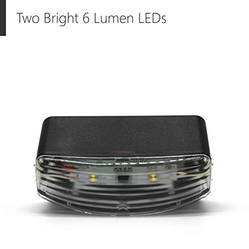 Davinci Solar Deck Lights – Outdoor Landscape Lighting for Step Patio or Post - Bright Warm White LED, Slate Black (4 Pack)