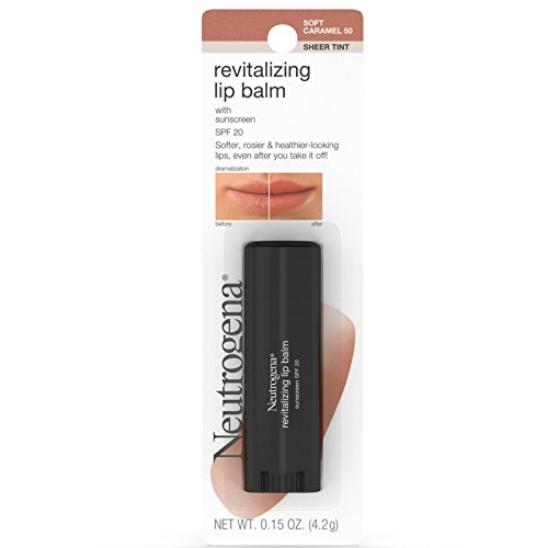 Neutrogena Revitalizing Lip Balm SPF 20, Petal Glow [40], 0.15 oz (Pack of 2)