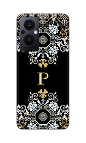 Image of Printed Hard Back Cover Case for Oppo F21 Pro 5G | Oppo F21s Pro 5G | Oppo Reno 7Z 5G Back Cover (Alphabet P) -1803