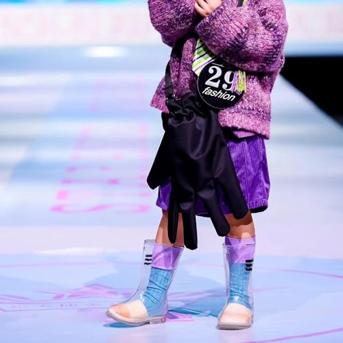 yamerbo Toddler Kids Rain Boots, Waterproof Clear Rain Boots for Girls and Boys, Cute Transparent Rubber Rain boots2