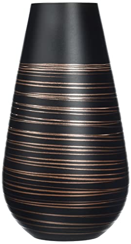 Villeroy & Boch Manufacture Swirl grote soliflor-vaas, 18 cm, kristalglas, brons, zwart - Afbeelding 3