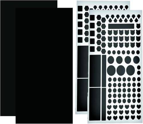 KAIHENG Pegatinas de atenuación, pantallas de sombreado LED, 4 pegatinas pueden bloquear hojas de atenuación del 80%/100%, adecuadas para ventiladores de dormitorio, enrutadores, etc. Negro