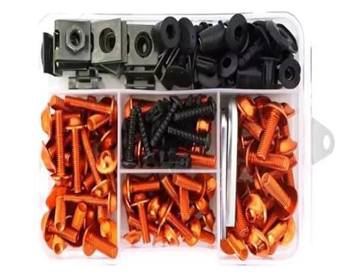 Kit de vis pour carénage Benelli TRK 502 et Leoncino boulons moto orange