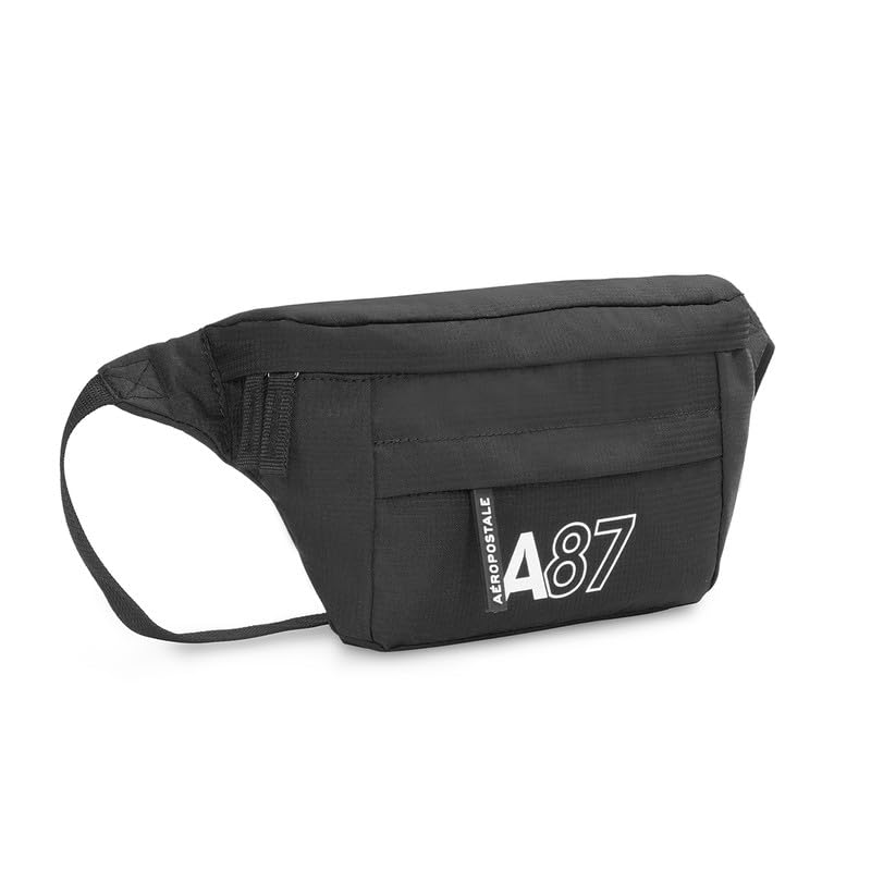 Image of Aeropostale Oliver Unisex Waist Pouch Bags & Cases - Black