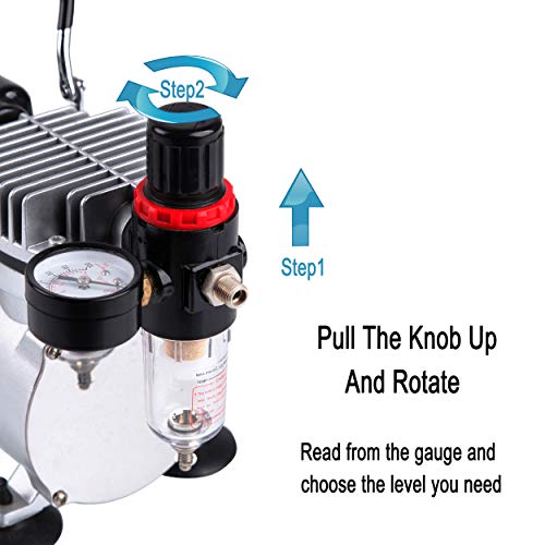 TIMBERTECH ABPST07 Quiet Airbrush Compressor