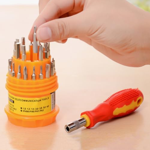 Conjunto de Chaves de Fenda Philips Torx de Precisão 31 Peças Kit de Ferramentas de Reparo com Ponta