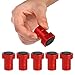 SOUJOY 6 Pack Bench Dogs, 3/4 inch Aluminum Alloy Bench Dog Stops with Non-Slip Pads, Woodworking Bench Dog Clamp for MFT Tables and DIY Projects, Red
