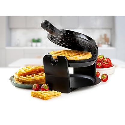 DOMO DO9223W Rotierendes Waffeleisen - Runde Waffeln – Bild 3
