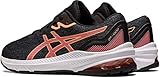 ASICS GT-1000 11 GS Sneaker, Schwarz/Papaya, 37 EU