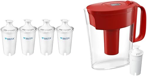 Brita Paquete de jarra de agua y filtro para agua más limpia y de gran sabor