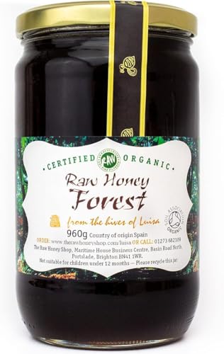 ROHER BIO WALDHONIG, 960g - Unpasteurisierter, Grob Gefilterter Honig - Kaltgepresst - 100% Reiner Naturhonig, The Raw Honey Shop