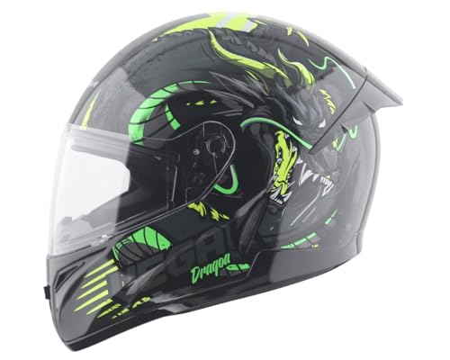 Vega Voyager DRAGOA! Full Face Motorcycle Helmet with Lightweight Shell, Aerodynamic Design, Shock Absorbing Liner, Comfortable Interior, Ventilated F