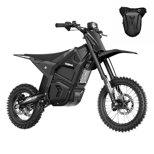 Image of IN10 Electric Dirt Bike, 2600W 40MPH Electric-Motorcycle with 48V /23AH Battery Ebike, Full Hydraulic Brakes and Suspensions Mountain Off-Road E Dirt Bike, for Teens & Adults (Black)