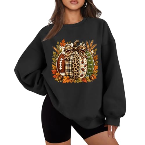 Cute Halloween Sweatshirts for Women Fleece Graphic Comfortable Pullover - image 1
