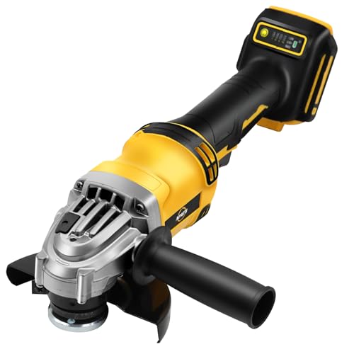 Cordless Angle Grinder Compatible with DEWALT 20V Max Battery, 4-1/2-Inch, 11000 RPM Brushless Motor for Cutting, Grinding, Polishing (No Battery)