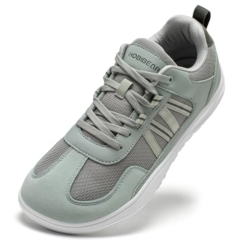 HOBIBEAR Fashion Minimalist Barefoot Shoes for Men Wide Toe Box & Zero Drop Sole | Lightweight Sneakers for Workouts & Walking