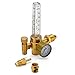 AGPTEK Mig/Tig Flow Meter Regulator, CO2 Argon Pressure Reducer Gauge Weld Flowmeter - Full Copper - 10 to 60 cfh