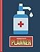 Produktbild Productivity Planner: Red Blue Hand Sanitizer - Medical Health Theme / Undated Weekly Organizer / 52-Week Life Journal With To Do List - Habit and ... Calendar / Large Time Management Agenda Gift